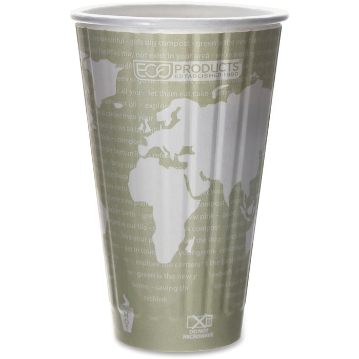 Eco-Products World Art Insulated Hot Cups - ECOEPBNHC16WD