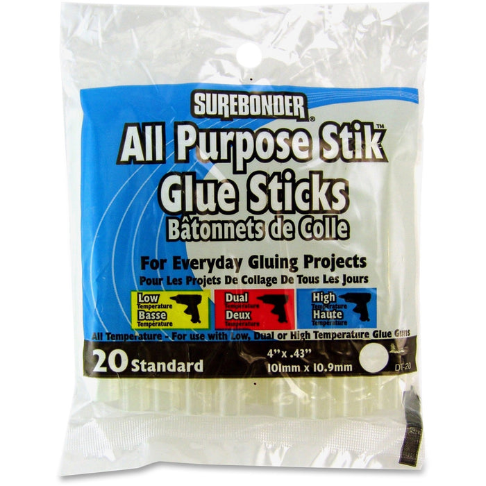 SureBonder 4" All Purpose Glue Sticks - FPRDT20