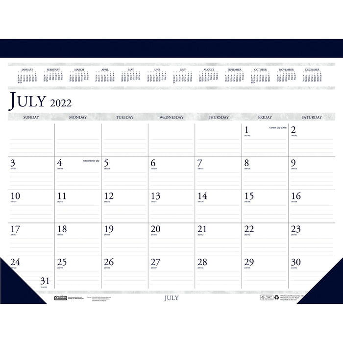 House of Doolittle 18x13 Academic Desk Pad Calendar - HOD1556