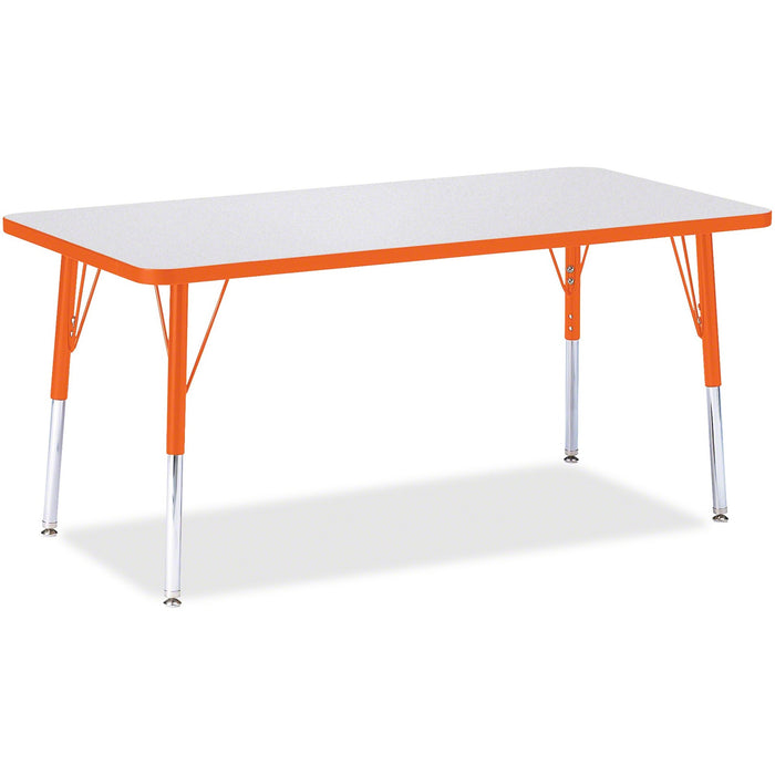 Jonti-Craft Berries Orange Edge Rectangle Table - JNT6408114