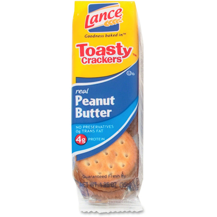 Lance Toasty Peanut Butter Cracker Sandwiches Packs - LNESN40654