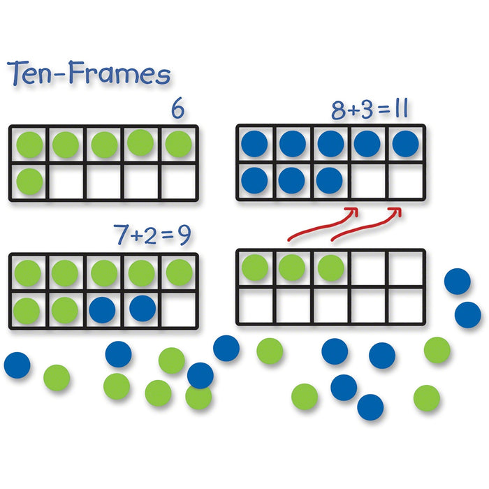 Learning Resources Giant Magnetic Ten-frame Set - LRNLER6644