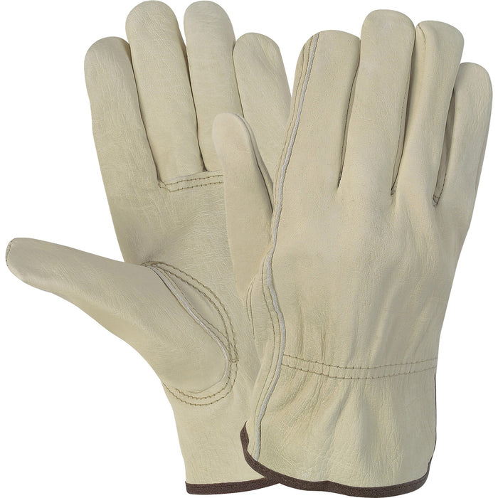 MCR Safety Durable Cowhide Leather Work Gloves - MCSCRW3215L