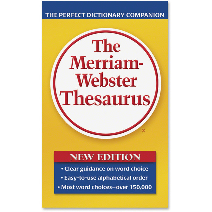 Merriam-Webster Paperback Thesaurus Printed Book - MER850