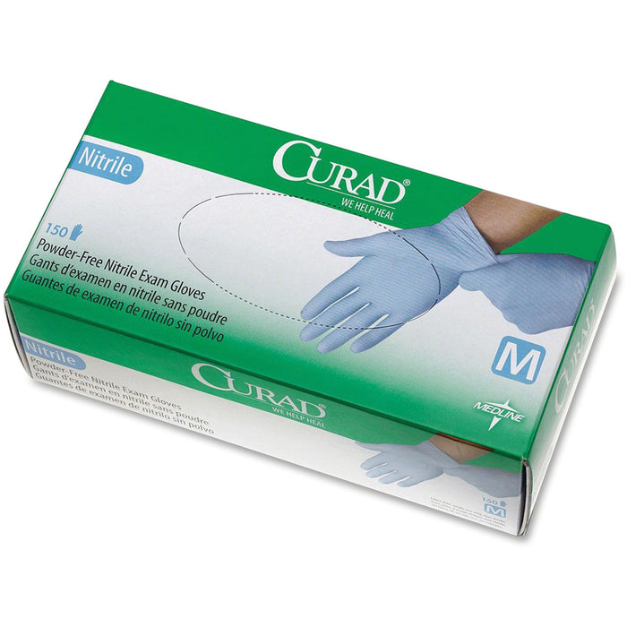 Curad Powder-free Nitrile Disposable Exam Gloves - MIICUR9315