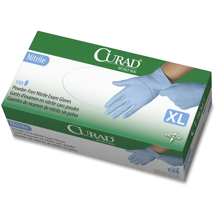Curad Powder-free Nitrile Disposable Exam Gloves - MIICUR9317