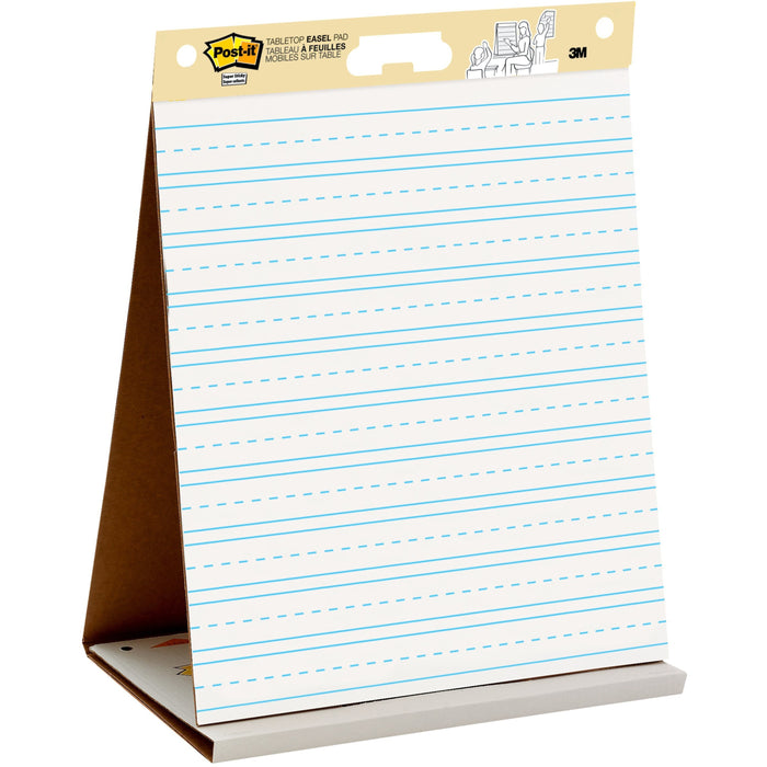Post-it&reg; Tabletop Easel Pad with Primary Lines - MMM563PRL