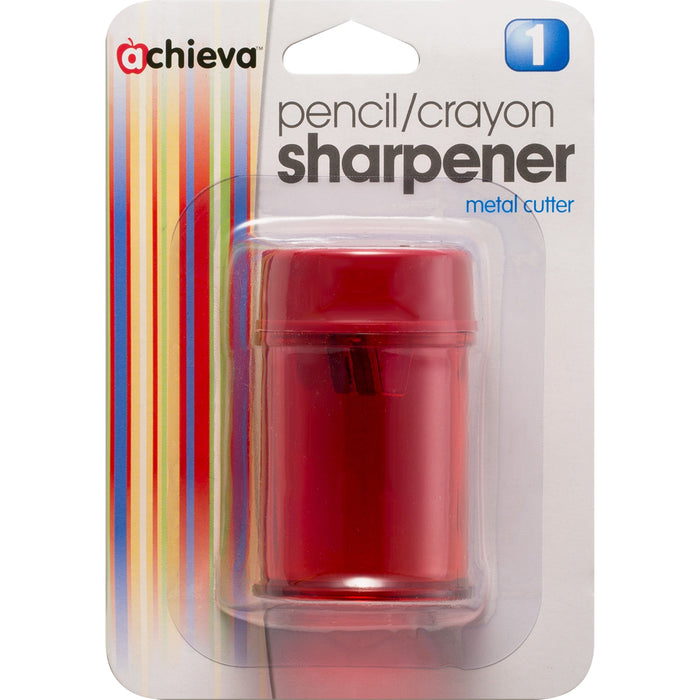 Officemate Double Barrel Pencil/Crayon Sharpener - OIC30240