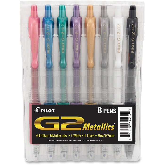 Pilot G2 Metallics .7mm Point Ink Pens - PIL34405