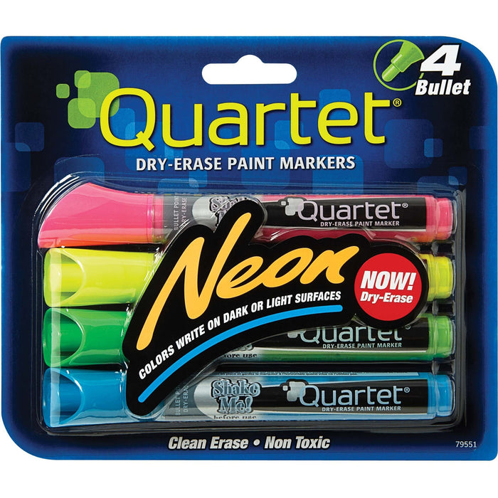 Quartet Neon Dry-Erase Markers - QRT79551