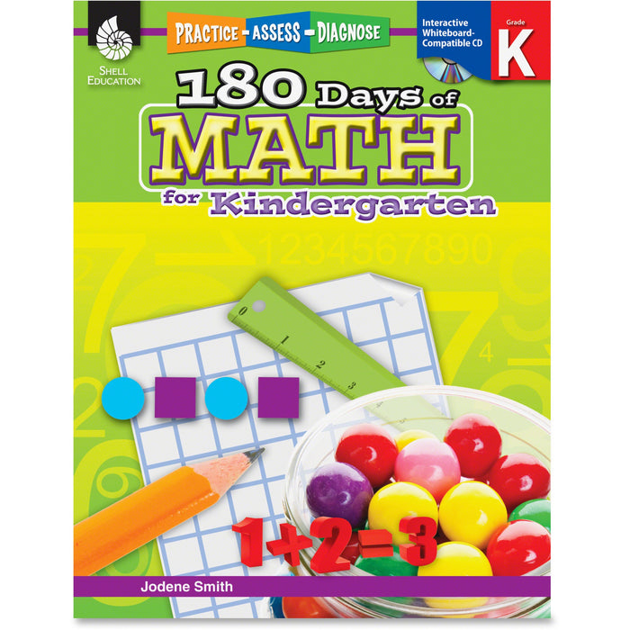 Shell Education 180 Days of Math for Kindergarten Book Printed/Electronic Book by Jodene Smith - SHL50803