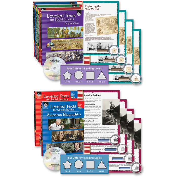 Shell Education Social Studies Leveled Texts Book Set Printed/Electronic Book - SHL51070