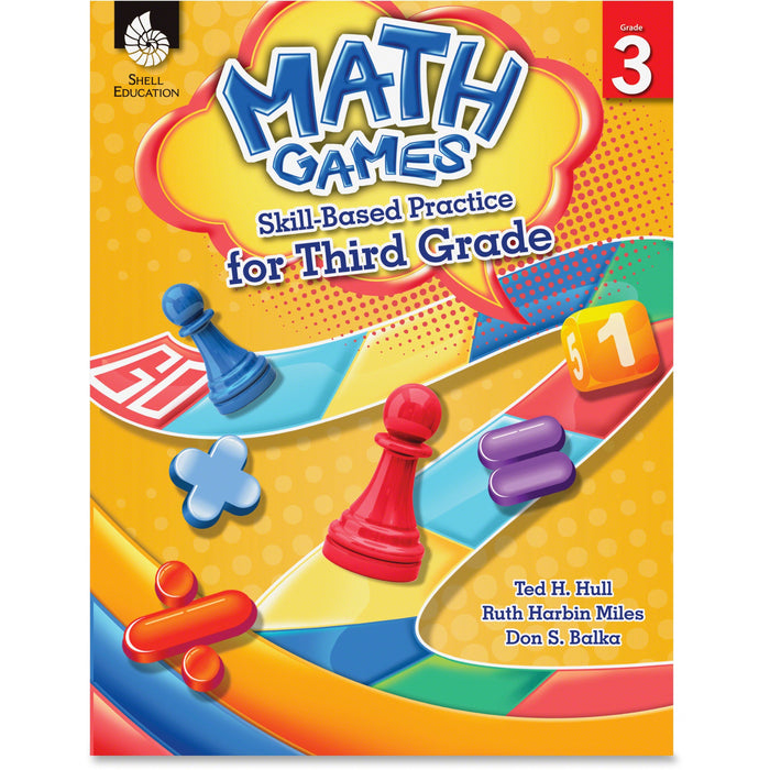 Shell Education Grade 3 Math Games Skills-Based Practice Book by Ted H. Hull, Ruth Harbin Miles, Don S. Balka Printed Book by Ted H. Hull, Ruth Harbin Miles, Don Balka - SHL51290