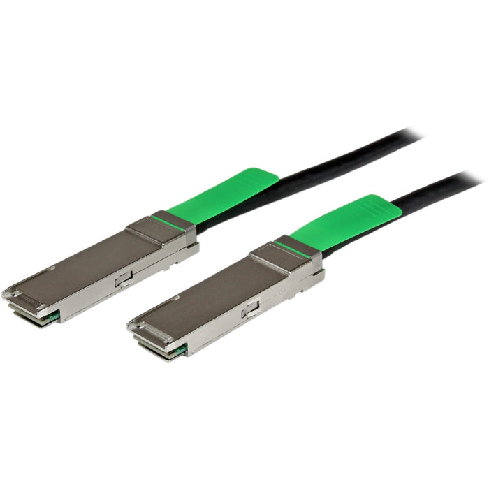 StarTech.com MSA Uncoded Compatible 2m 40G QSFP+ to QSFP+ Direct Attach Cable - 40 GbE QSFP+ Copper DAC 40 Gbps Low Power Passive Twinax - STCQSFPMM2M