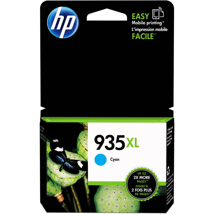 HP 935XL (C2P24AN) Original High Yield Inkjet Ink Cartridge - Cyan - 1 Each - HEWC2P24AN