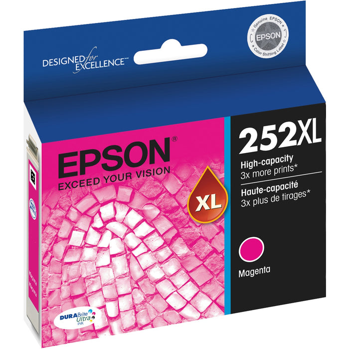 Epson DURABrite Ultra 252XL Original High Yield Inkjet Ink Cartridge - Magenta - 1 Each - EPST252XL320S