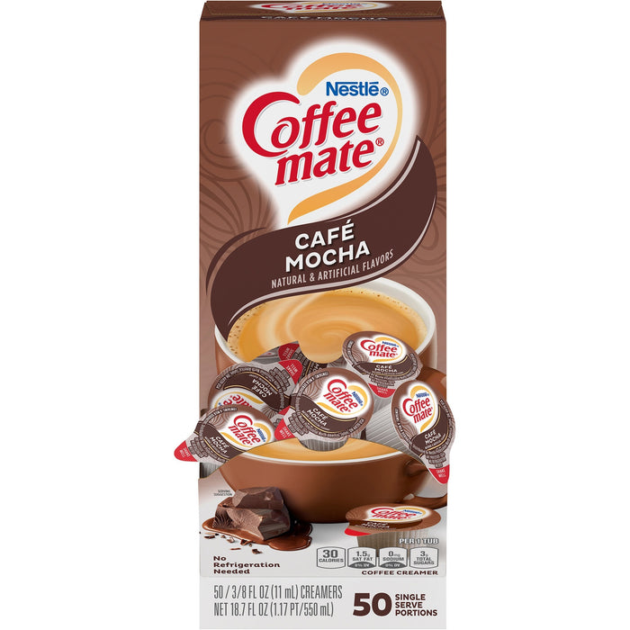 Coffee mate Caf&eacute; Mocha Gluten-Free Liquid Creamer - Single-Serve Tubs - NES35115