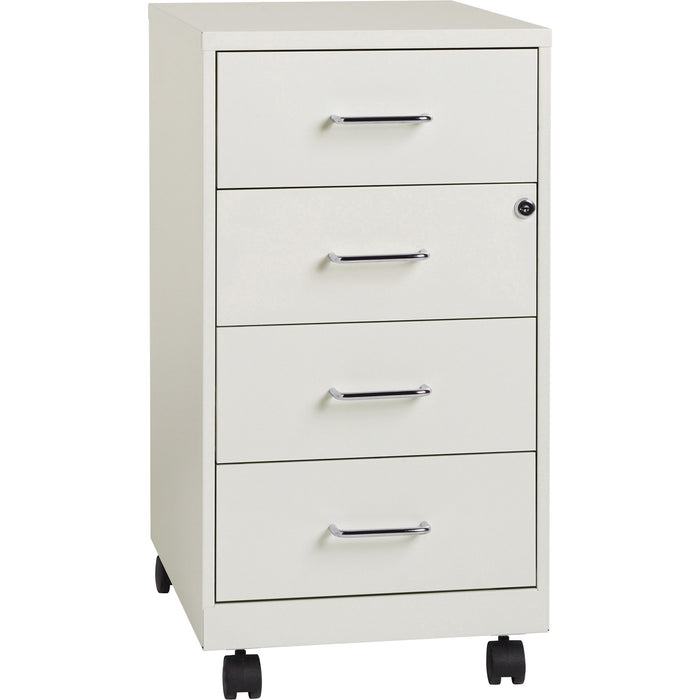 Lorell 4-drawer 26-1/2" Mobile Storage Cabinet - LLR19537