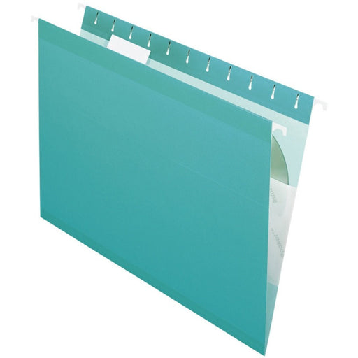 Pendaflex 1/5 Tab Cut Letter Recycled Hanging Folder - PFX415215AQU TOPS Products