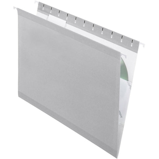 Pendaflex 1/5 Tab Cut Letter Recycled Hanging Folder - PFX415215GRA TOPS Products
