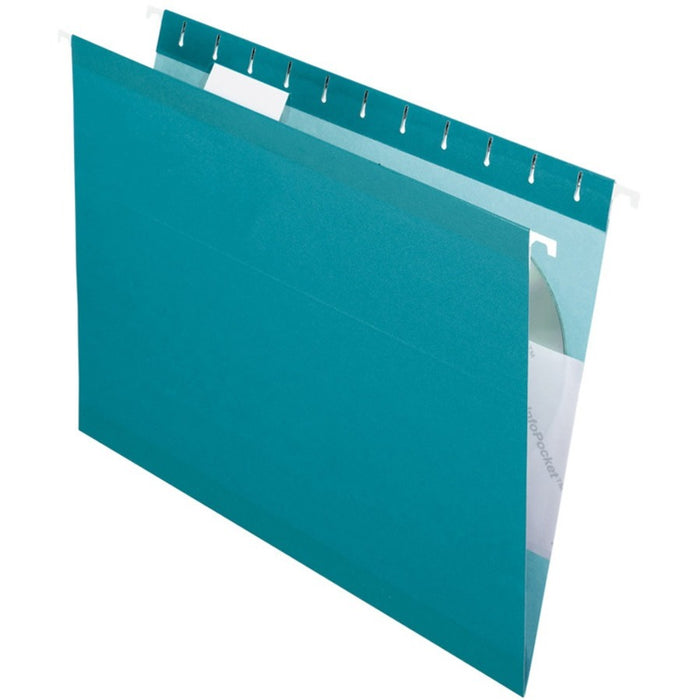 Pendaflex 1/5 Tab Cut Letter Recycled Hanging Folder - PFX415215TEA