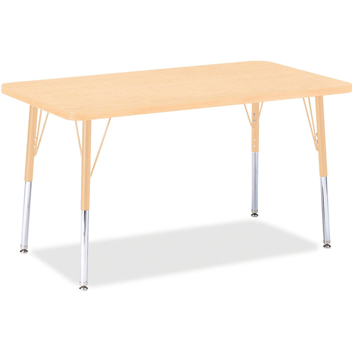 Jonti-Craft Berries Adult Height Maple Top/Edge Rectangle Table - JNT6478JCA251