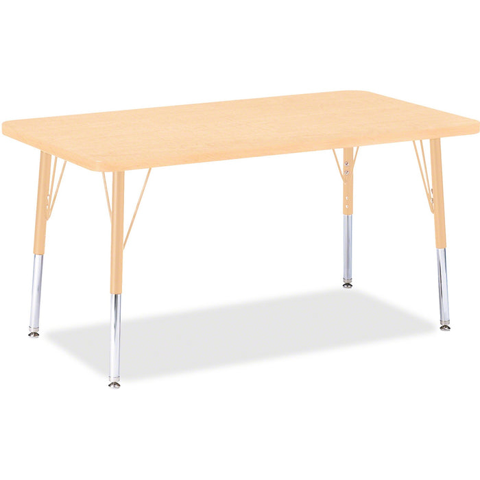 Jonti-Craft Berries Elementary Maple Top/Edge Rectangle Table - JNT6478JCE251