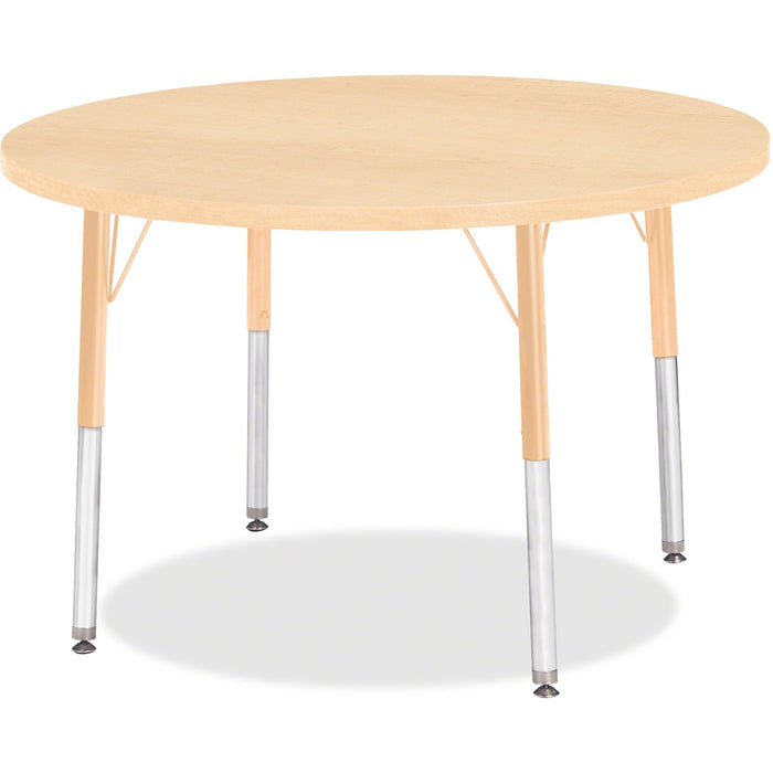 Jonti-Craft Elementary Height Maple Round Table - JNT6488JCE251