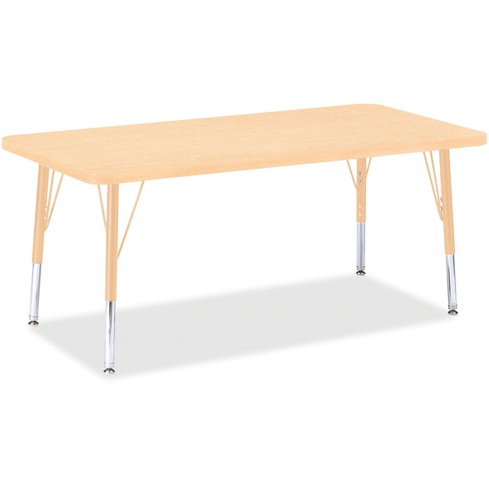 Jonti-Craft Berries Adult Height Maple Top/Edge Rectangle Table - JNT6403JCA251