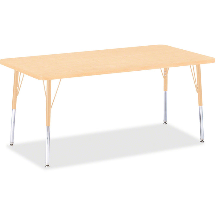 Jonti-Craft Berries Adult Height Maple Top/Edge Rectangle Table - JNT6408JCA251