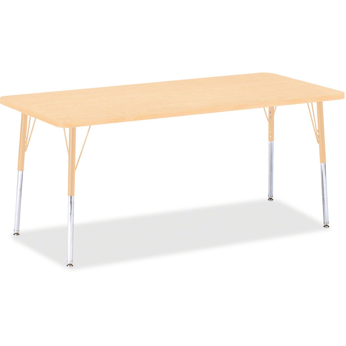 Jonti-Craft Berries Adult Height Maple Top/Edge Rectangle Table - JNT6413JCA251