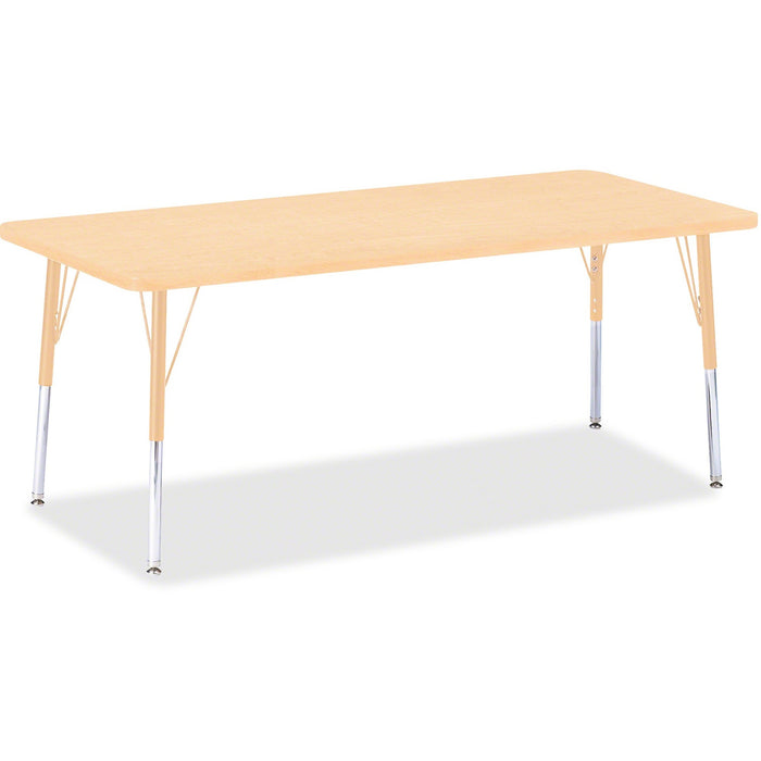 Jonti-Craft Berries Elementary Maple Top/Edge Rectangle Table - JNT6413JCE251