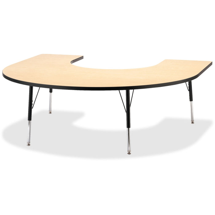 Jonti-Craft Berries Adult Black Edge Horseshoe Table - JNT6445JCA011