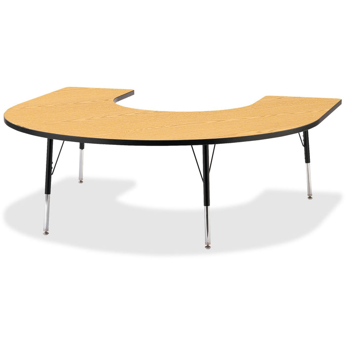 Jonti-Craft Berries Adult Black Edge Horseshoe Table - JNT6445JCA210