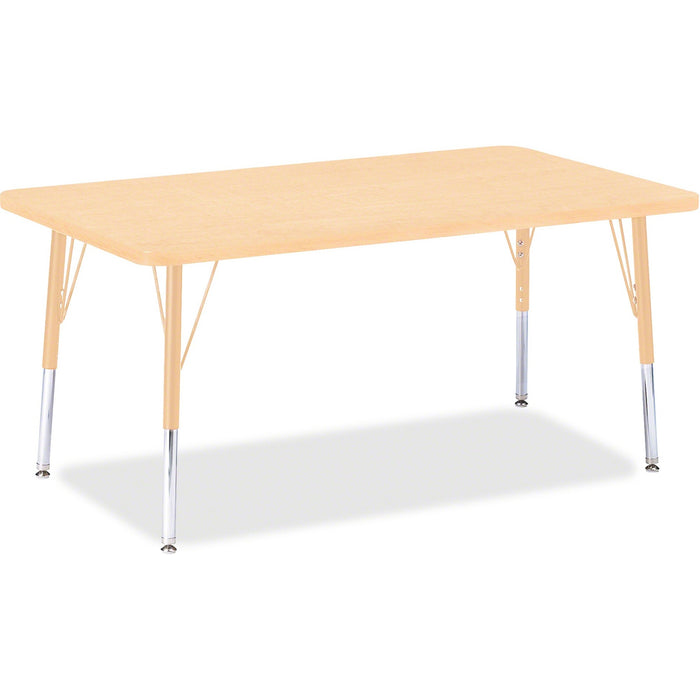 Jonti-Craft Berries Elementary Maple Top/Edge Rectangle Table - JNT6473JCE251