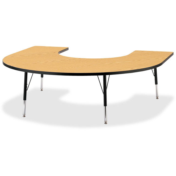 Jonti-Craft Berries Elementary Black Edge Horseshoe Table - JNT6445JCE210