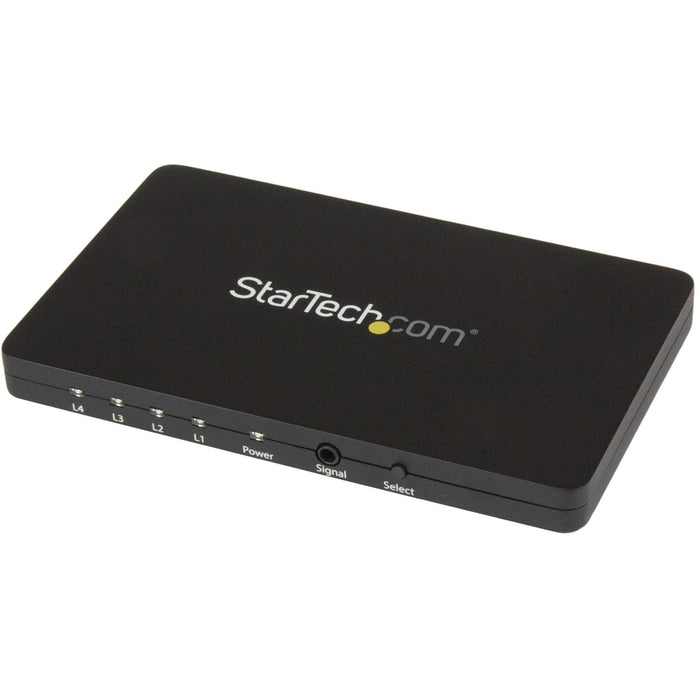 StarTech.com 4-Port HDMI Automatic Video Switch w/ Aluminum Housing and MHL Support - 4K 30Hz - STCVS421HD4K