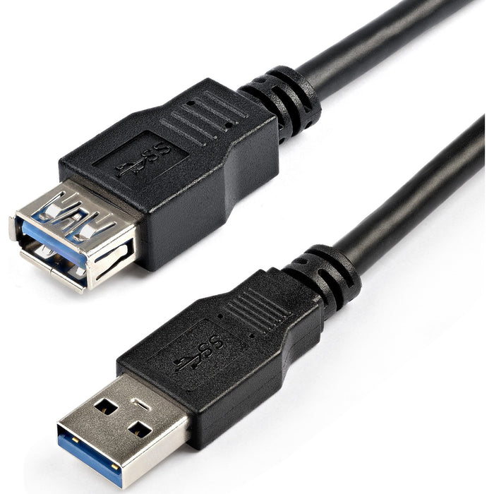 StarTech.com 2m Black SuperSpeed USB 3.0 Extension Cable A to A - M/F - STCUSB3SEXT2MBK