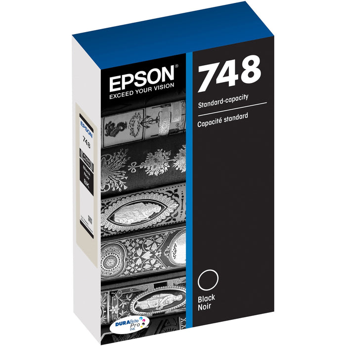 Epson DURABrite Pro 748 Original Standard Yield Inkjet Ink Cartridge - Black - 1 Each - EPST748120