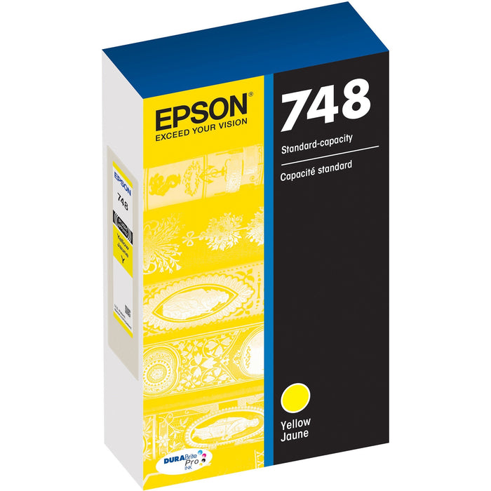 Epson DURABrite Pro 748 Original Standard Yield Inkjet Ink Cartridge - Yellow - 1 Each - EPST748420