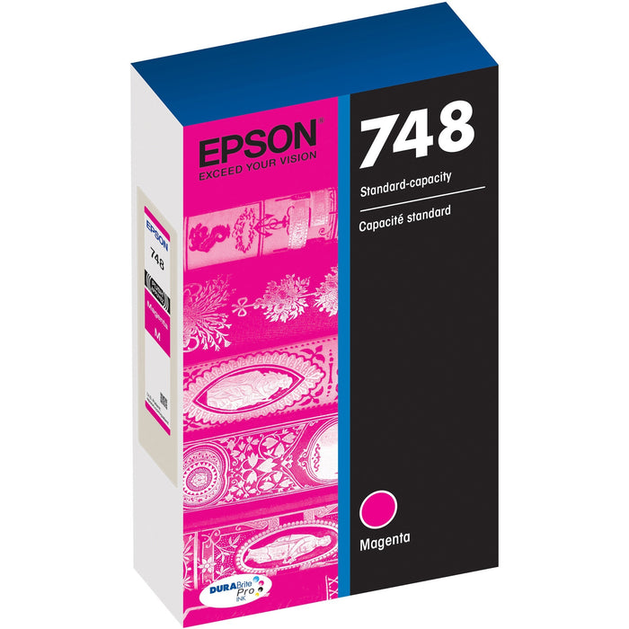 Epson DURABrite Pro 748 Original Standard Yield Inkjet Ink Cartridge - Magenta - 1 Each - EPST748320