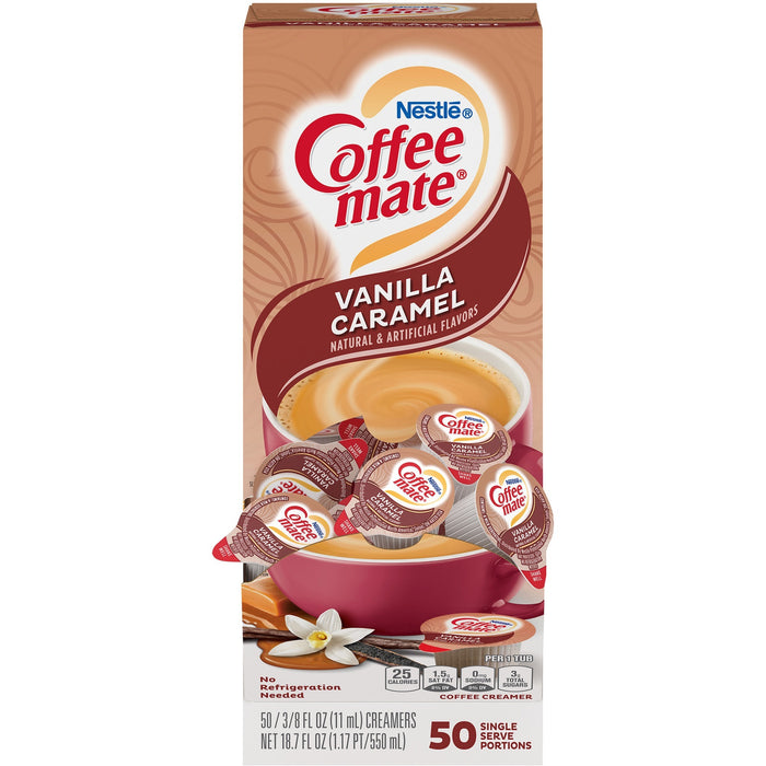 Coffee mate Vanilla Caramel Flavor Liquid Creamer Singles - NES79129