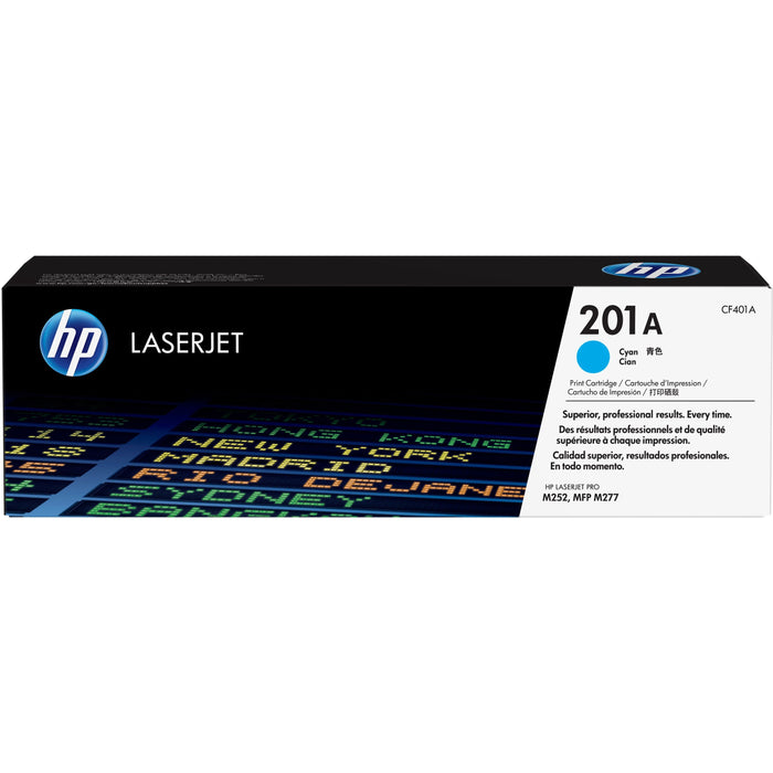 HP 201A Original Laser Toner Cartridge - Cyan - 1 / Pack - HEWCF401A