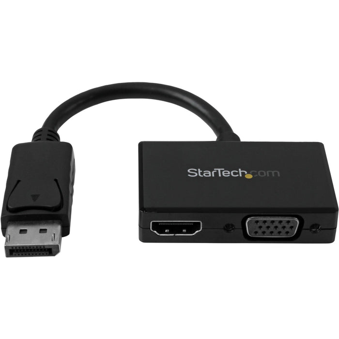 StarTech.com Travel A/V Adapter: 2-in-1 DisplayPort to HDMI or VGA - STCDP2HDVGA