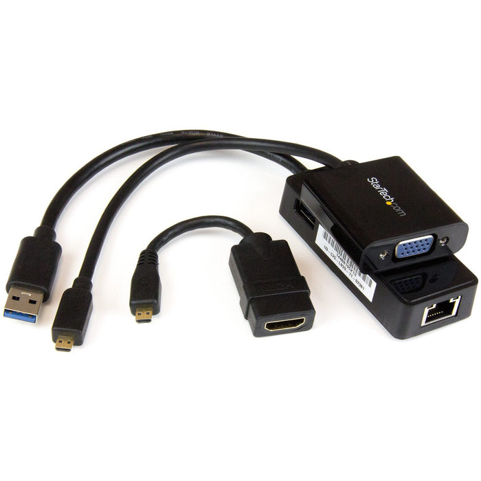 StarTech.com Accessory Kit for Lenovo Yoga 3 Pro - Micro HDMI to VGA - Micro HDMI to HDMI - USB 3.0 Gb LAN - STCLENYMCHDVUGK