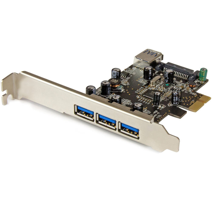StarTech.com 4 Port PCI Express USB 3.0 Card - 3 External and 1 Internal - 5Gbps - STCPEXUSB3S42