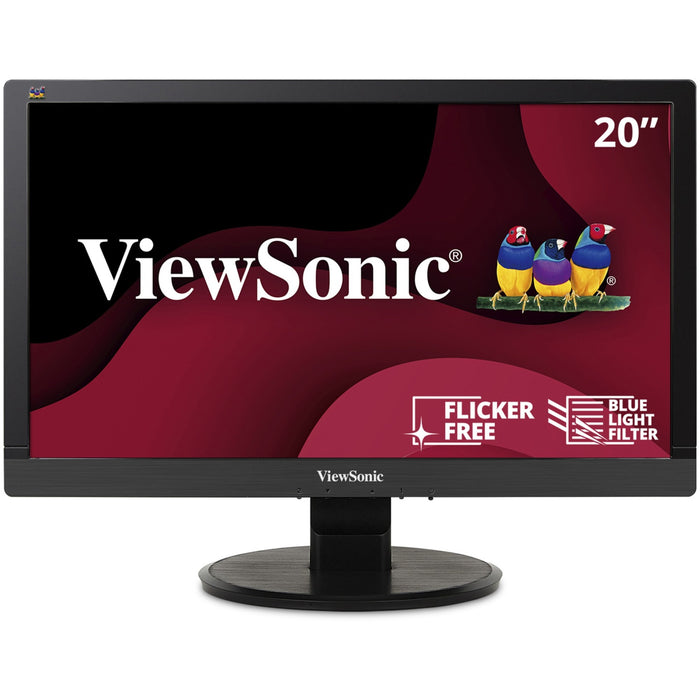 ViewSonic VA2055SA 20" 1080p LED Monitor with VGA and Enhanced Viewing Comfort - VEWVA2055SA