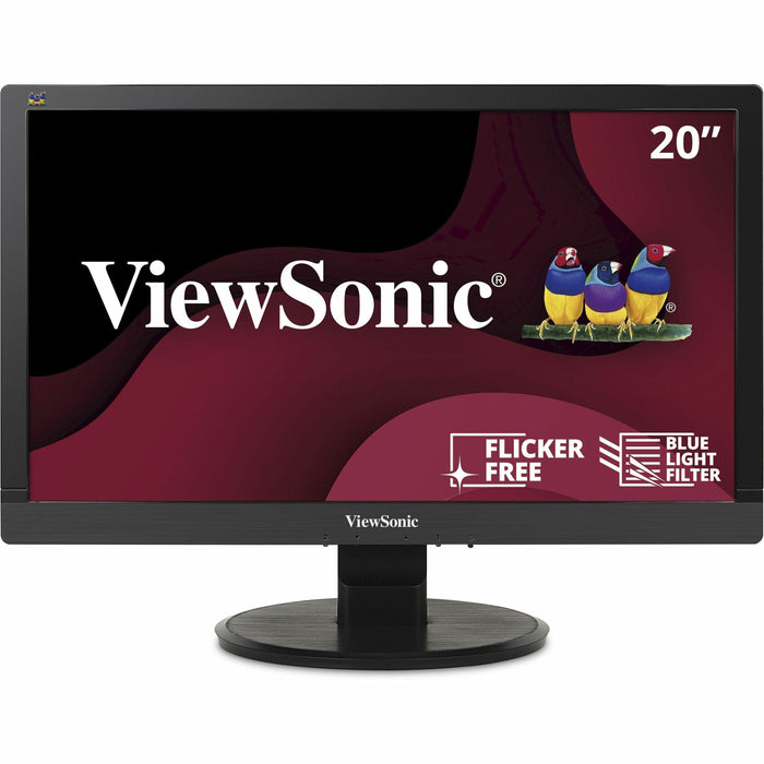 ViewSonic VA2055SM 20" 1080p LED Monitor with VGA, DVI and Enhanced Viewing Comfort - VEWVA2055SM