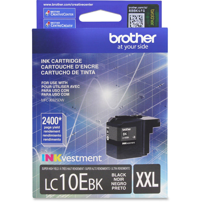 Brother Genuine LC10EBK INKvestment Super High Yield Black Ink Cartridge - BRTLC10EBK