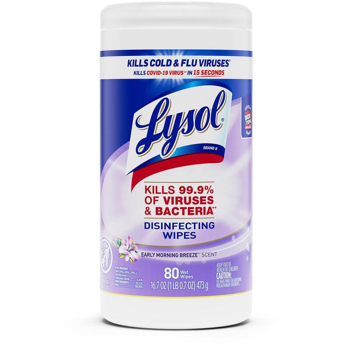 Lysol Early Morning Breeze Disinfecting Wipes - RAC89347